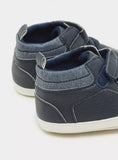 Juniors Panelled Infant Shoes with Hook and Loop Closure