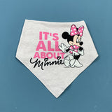 Disney it's all about Minnie bandana bib