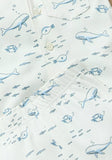 Juniors whale printed shirt & pyjama set (set of 2)