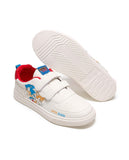 R&B sonic printed white shoes