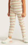 Juniors Multicolor striped leggings