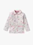 Juniors all over cherry printed shirt & Pyjama set (set of 2)