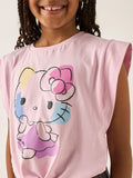 Juniors painted hello kitty tshirt (Summer)