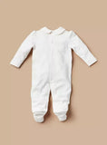 Giggles white bear solid sleepsuit