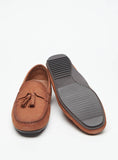 Mister duchini men's brown loafers with tassels