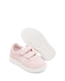 R&B pink stripe colorblock shoes