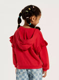 Juniors hello kitty embroidered hoodie (Fleeve lined) (Winter)