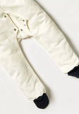 Giggles boys white & blue colorblock closedfeet sleepsuit (Thick cotton) (Winter)