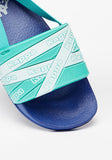 Kappa blue slides with backstrap