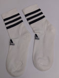 Adidas white triple lines socks
