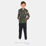 Adidas Green Camouflage Printed Hoodie (Winter)