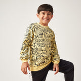 Juniors yellow new york printed sweatshirt (Winter)
