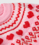 Matalan pink hearts knitted sweatshirt (Winter)