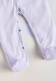 Juniors purple bow floral formal sleepsuit