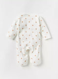 Juniors all over star printed bow applique sleepsuit (winter)