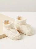 Juniors textured beanie cap & booties(set of 2)(winter)