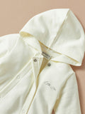 Juniors little star padded & hoodes white sleepsuit (winter)