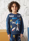 Sonic blue shirt & jog pants (set of 2) (winter)