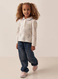 Juniors floral polo Fullsleeves tshirt
