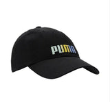Puma black multicolor text adult cap