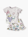 Daisy duck printed shirt & shorts set (set of 2) (Summer)
