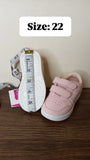 R&B pink stripe colorblock shoes