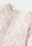 Juniors all over floral print ribbed sleepsuit