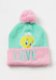 Looney Tunes Tweety Embroidered Beanie Cap