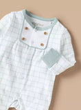 Giggles White Boys Formal Sleepsuit