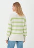 Matalan green stripe knitted pullover (Winter)