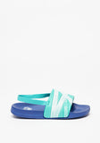 Kappa blue slides with backstrap