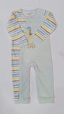 Juniors animals & rainbow embroidered openfeet sleepsuit
