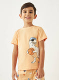 Juniors dino printed shirt & shorts set (set of 2) (Summer)