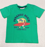 Juniors paradise beach green tshirt (Summer)