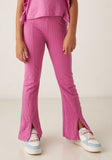Juniors hot pink textured leggings