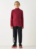Junior solid turtle neck T-shirt with long sleeves (Winter)