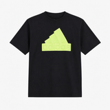 Adidas Black Tshirt With Neon Logo (Summer)