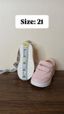 R&B pink stripe colorblock shoes