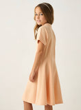 Juniors pastel orange polo frock (Summer)