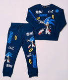 Sonic blue fleece lined shirt & Jog set (set of 2) (Winter)