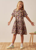 Juniors dark floral frock
