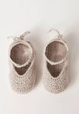 Giggles Grey infant knitted booties (Box packaging)