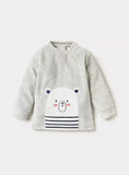 Juniors grey bear applique fleece shirt & Pyjama set (set of 2) (winter)