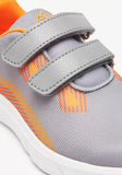Oaklan grey & orange colorblock shoes