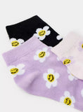 Juniors sunflower socks (pack of 3)