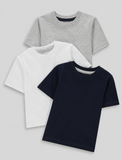 Matalan solid multicolour tshirts (set of 3)