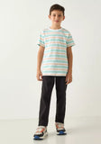 Juniors pastel stripe printed tshirt (Summer)
