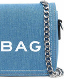 R&B cross body denim mini ladies bag (light blue)