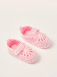 Juniors Textured Pink Booties