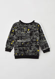 Puma black all over snoopy comics printed sweatshirt & jog set (set of 2) (Winter)